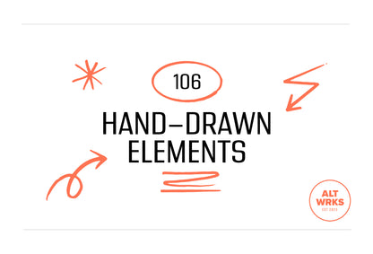 Drawn Light - 106 Hand-Drawn Elements